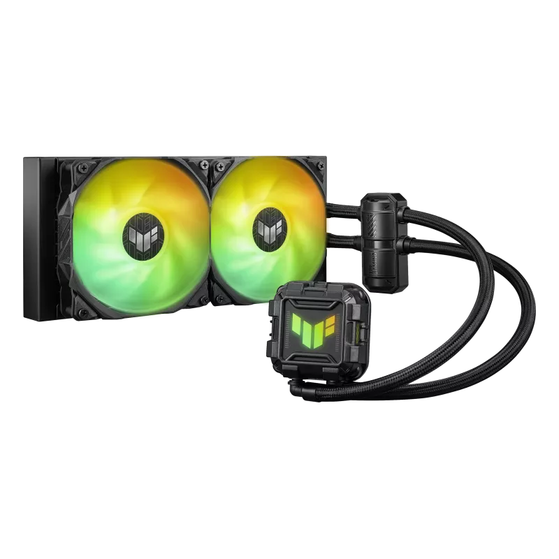 ASUS TUF Gaming LC II 240 ARGB Liquid Cooler With Aura Sync, 240MM Radiator, 2*120MM TUF ARGB Fans Black ASUS TUF Gaming LC II 240 ARGB Liquid Cooler With Aura Sync, 240MM Radiator, 2*120MM TUF ARGB Fans Black